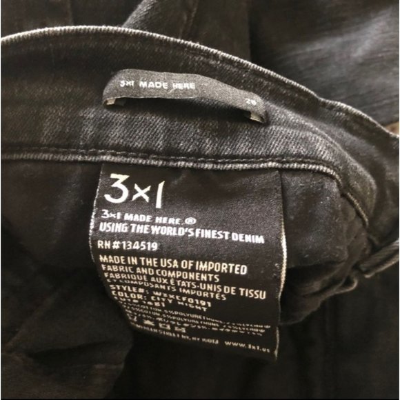 3x1 W3 Destroyed Hem Ankle Skinny Jeans - Picture 7 of 8